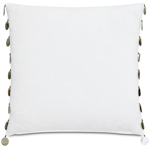 BEADED TRIM DECORATIVE PILLOW